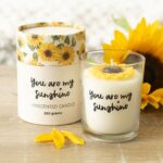 YOU ARE MY SUNSHINE CANDLE WITH 3D SUNFLOWER
