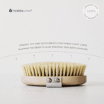 HYDREA LONDON PROFESSIONAL VEGAN DRY BODY BRUSH FSC® CERTIFIED BEECHWOOD WITH CACTUS BRISTLE FOR EXFOLIATION & DETOX - Image 3
