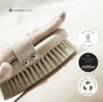 HYDREA LONDON PROFESSIONAL VEGAN DRY BODY BRUSH FSC® CERTIFIED BEECHWOOD WITH CACTUS BRISTLE FOR EXFOLIATION & DETOX - Image 4