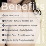 HYDREA LONDON PROFESSIONAL VEGAN DRY BODY BRUSH FSC® CERTIFIED BEECHWOOD WITH CACTUS BRISTLE FOR EXFOLIATION & DETOX - Image 6