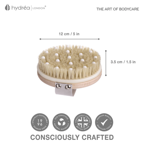 HYDREA LONDON DETOX BODY BRUSH NATURAL BRISTLE - Image 3