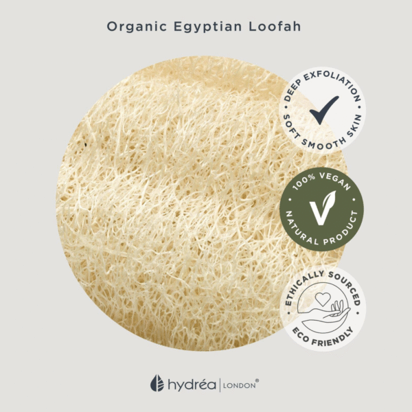 HYDREA LONDON ORGANIC EGYPTIAN LOOFAH BODY PAD - Image 4