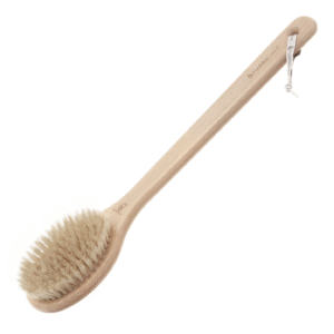 HYDREA LONDON LONG-HANDLED WET & DRY BODY BRUSH – FSC® CERTIFIED BEECHWOOD WITH NATURAL BRISTLE