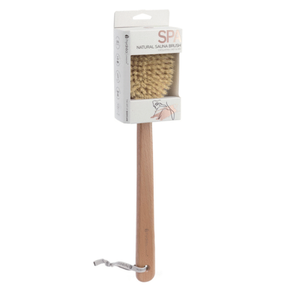 HYDREA LONDON LONG-HANDLED WET & DRY BODY BRUSH – FSC® CERTIFIED BEECHWOOD WITH NATURAL BRISTLE - Image 2