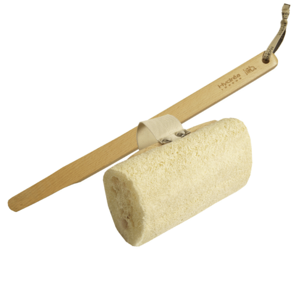 HYDREA LONDON LOOFAH BATH BRUSH + DETACHABLE HANDLE - Image 1