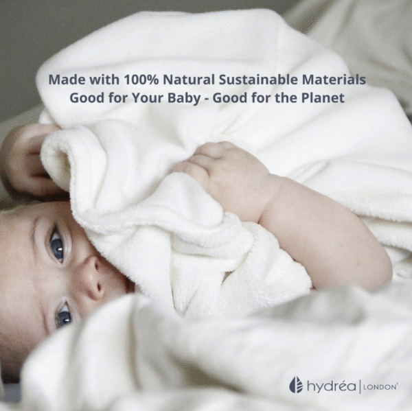 HYDREA LONDON BABY BLISS BED + BATH NEWBORN GIFT SET – BABY BRUSH + BAMBOO WASH MITT - Image 3