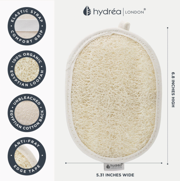 HYDREA LONDON ORGANIC EGYPTIAN LOOFAH BODY PAD - Image 7