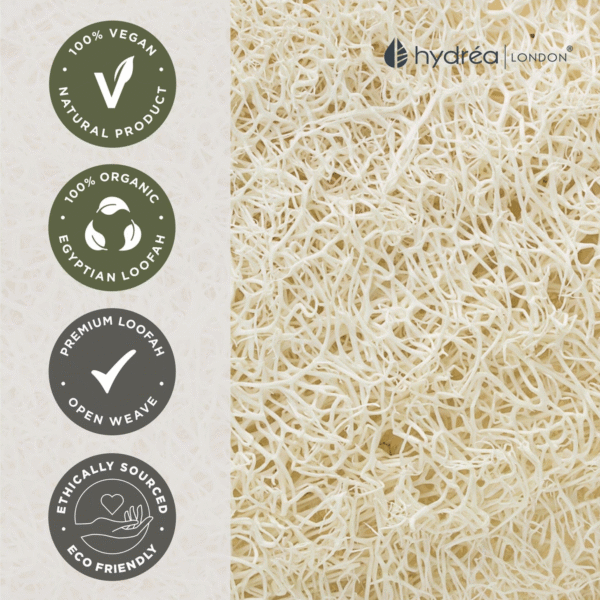 HYDREA LONDON ORGANIC EGYPTIAN LOOFAH BODY PAD - Image 8