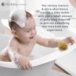HYDREA LONDON BABY BLISS NEWBORN BATHTIME GIFT SET – SEA SPONGE SET + BAMBOO WASH MITT - Image 4