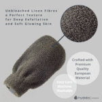HYDREA LONDON NATURAL LINEN SPA MITT - Image 3