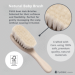 HYDREA LONDON NATURAL BABY HAIR BRUSH – FSC® CERTIFIED BEECHWOOD WITH ULTRA-SOFT BRISTLE - Image 4