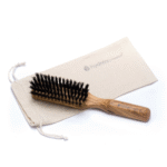 HYDREA LONDON PREMIUM OLIVE WOOD STYLING HAIR BRUSH WITH PURE BOAR BRISTLES – SMOOTH & SHINE - Image 3