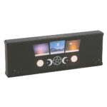 BLACK TRIPLE MOON TAROT CARD STAND TEALIGHT HOLDER - Image 3