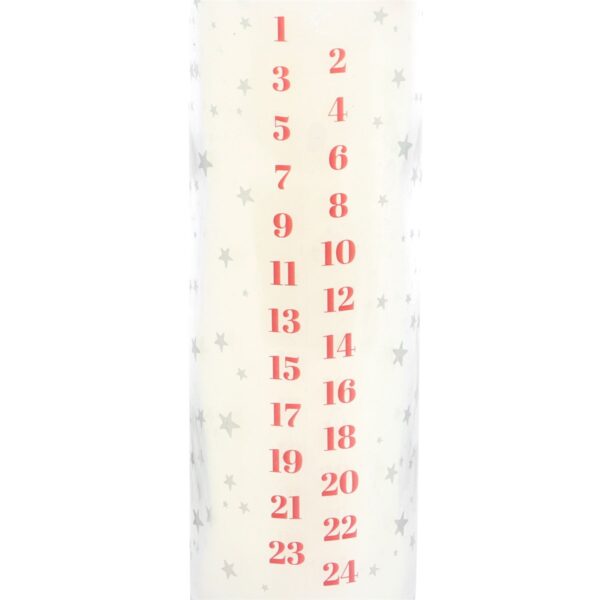 WHITE VANILLA ADVENT TUBE CANDLE - Image 3
