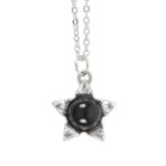 DEADLY NIGHTSHADE NECKLACE WITH BLACK OBSIDIAN ON GREETING CARD - Image 3