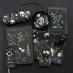 DEADLY NIGHTSHADE NECKLACE WITH BLACK OBSIDIAN ON GREETING CARD - Image 5