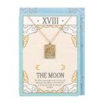 THE MOON VINTAGE TAROT NECKLACE ON GREETING CARD - Image 2