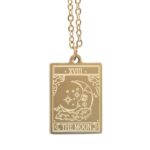 THE MOON VINTAGE TAROT NECKLACE ON GREETING CARD - Image 3