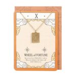 THE WHEEL OF FORTUNE VINTAGE TAROT NECKLACE ON GREETING CARD - Image 2