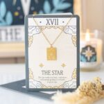 THE STAR VINTAGE TAROT NECKLACE ON GREETING CARD