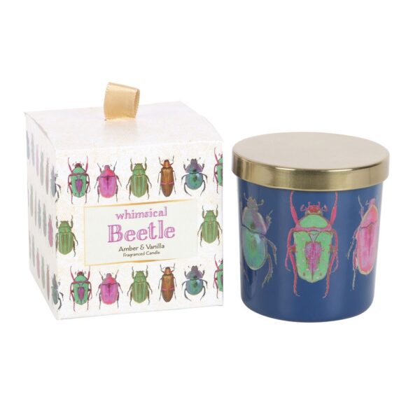 BLUE BEETLE AMBER & VANILLA CANDLE - Image 2