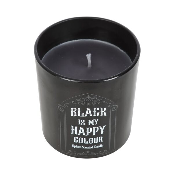 BLACK IS MY HAPPY COLOUR OPIUM CANDLE - Image 2