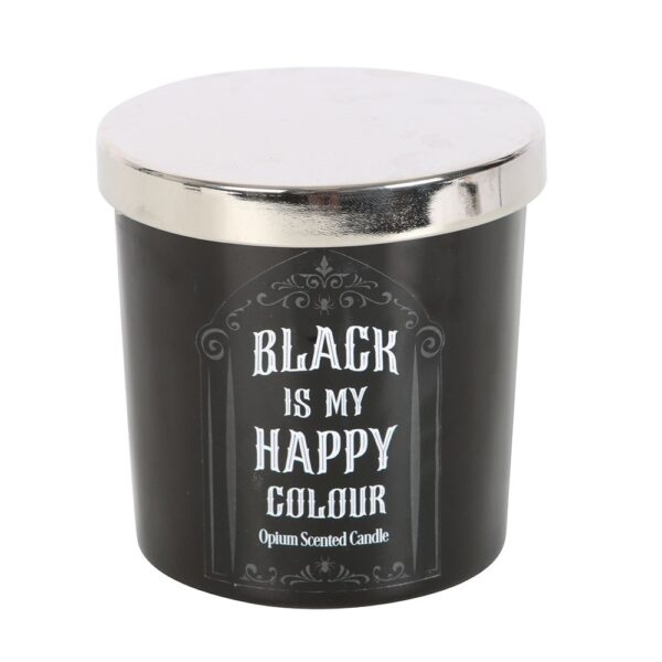 BLACK IS MY HAPPY COLOUR OPIUM CANDLE - Image 3