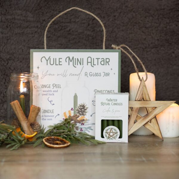 CEDAR & PINE WINTER RITUAL SPELL CANDLES - Image 6