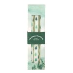 SET OF 3 WHITE FIR TREE TAPER CANDLES - Image 2