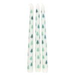 SET OF 3 WHITE FIR TREE TAPER CANDLES - Image 3