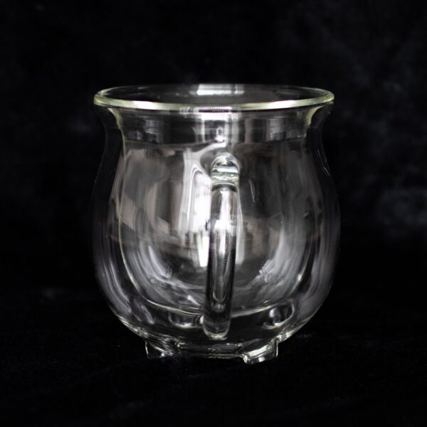 CLEAR DOUBLE WALLED GLASS CAULDRON MUG - Image 3