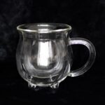 CLEAR DOUBLE WALLED GLASS CAULDRON MUG - Image 2
