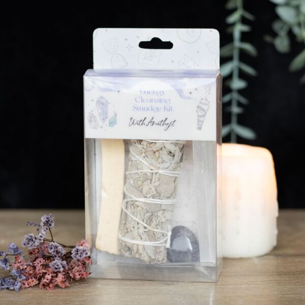 SMUDGE KIT WITH AMETHYST CRYSTAL - Image 1