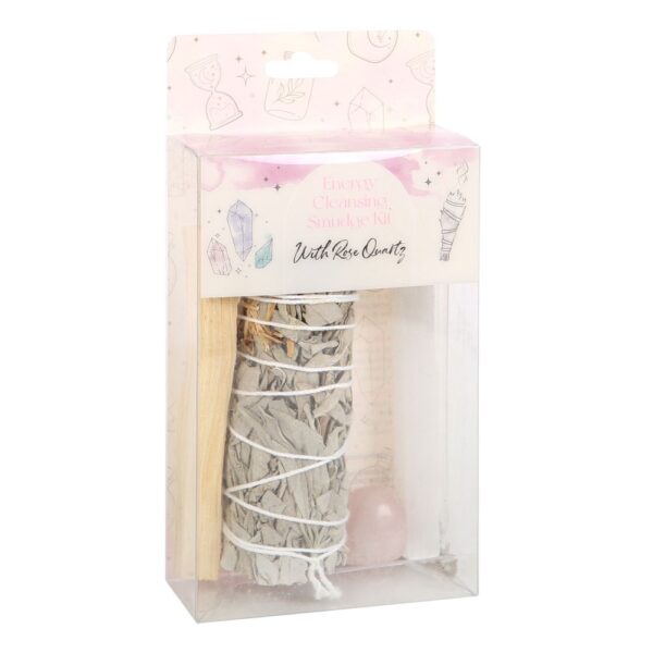 SMUDGE KIT WITH ROSE QUARTZ CRYSTAL - Image 3