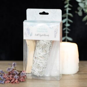 SMUDGE KIT WITH CLEAR QUARTZ CRYSTAL