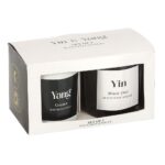 SET OF 2 YIN YANG BLACK OUD AND COCONUT CANDLES - Image 2