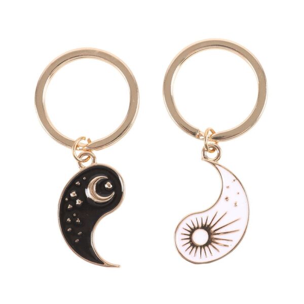 PAIR OF YIN YANG BEST FRIEND KEYRINGS - Image 3